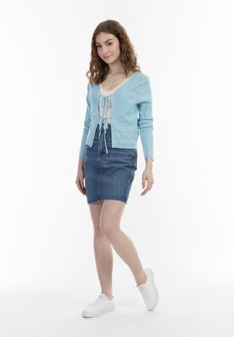 MYMO Knit Cardigan in Blue