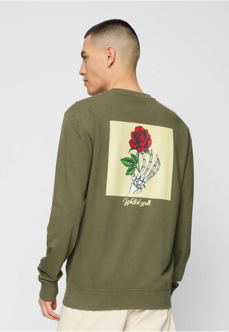 MT Men Sweatshirt 'Wasted Youth' in Green
