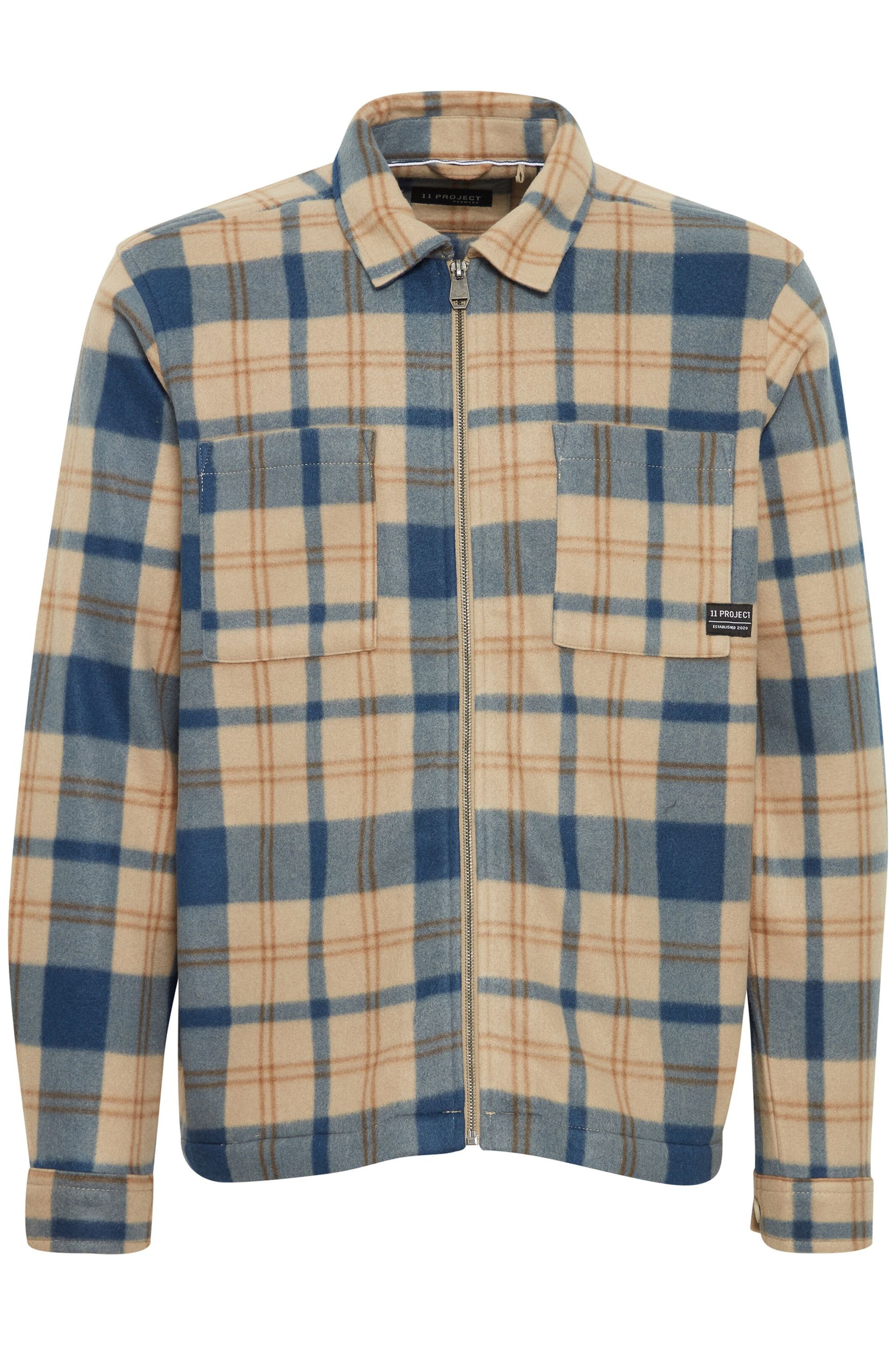 11 Project Jacke 'Charlie' in Beige: Vorderseite