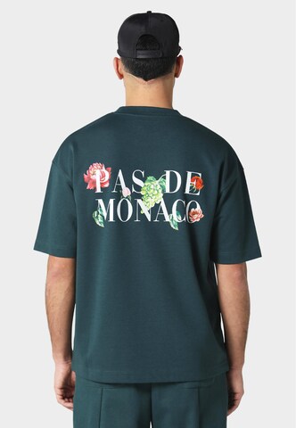 Pas De Monaco Tričko 'FLORALE' - Zelená
