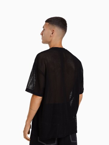 Bershka Shirt in Zwart