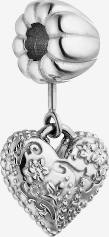 PURELEI - Atrelado 'Vintage Heart' em prata: frente