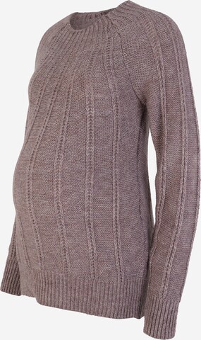 MAMALICIOUS Sweater 'Delilah' in Grey: front