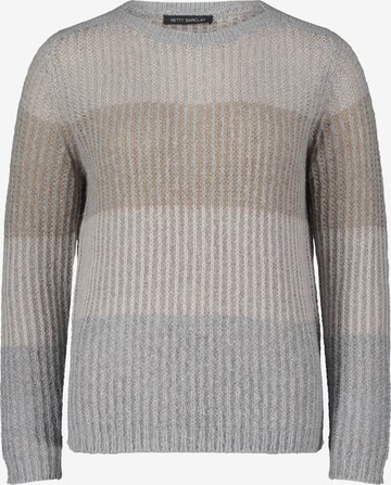 Betty Barclay Strickpullover mit U-Boot-Ausschnitt in Grau: predná strana