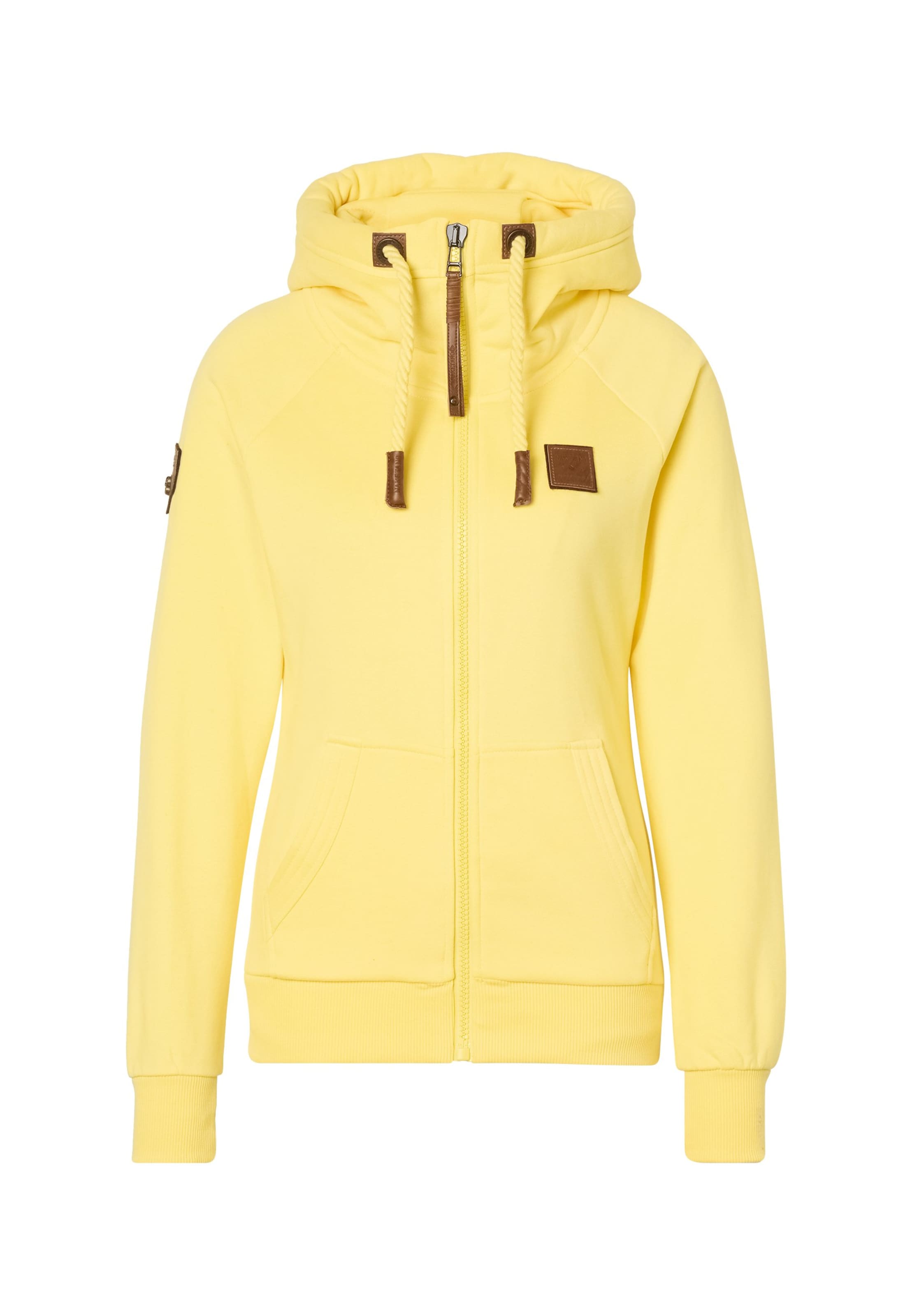 naketano Sweat jacket in Yellow: front