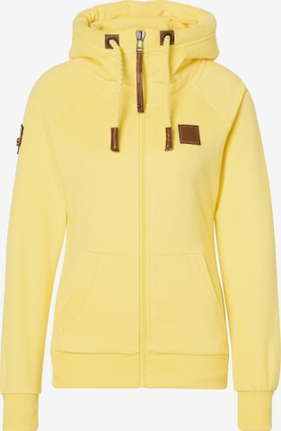 naketano Sweatjacke in Gelb: Vorderseite