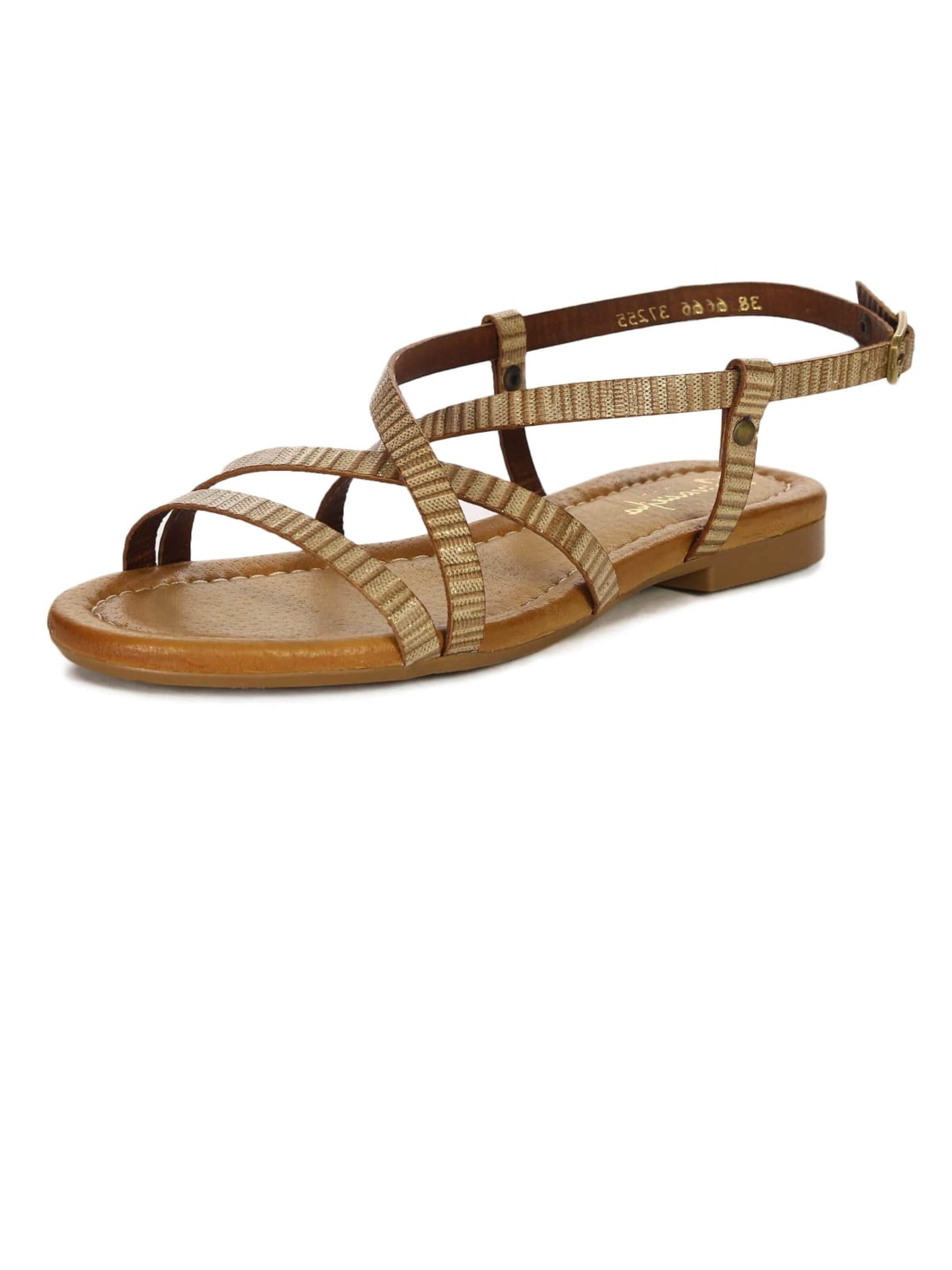 Maciejka Sandals in Gold: front