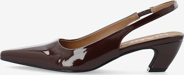Bianco Slingpumps 'BALEY' in Braun: Vorderseite