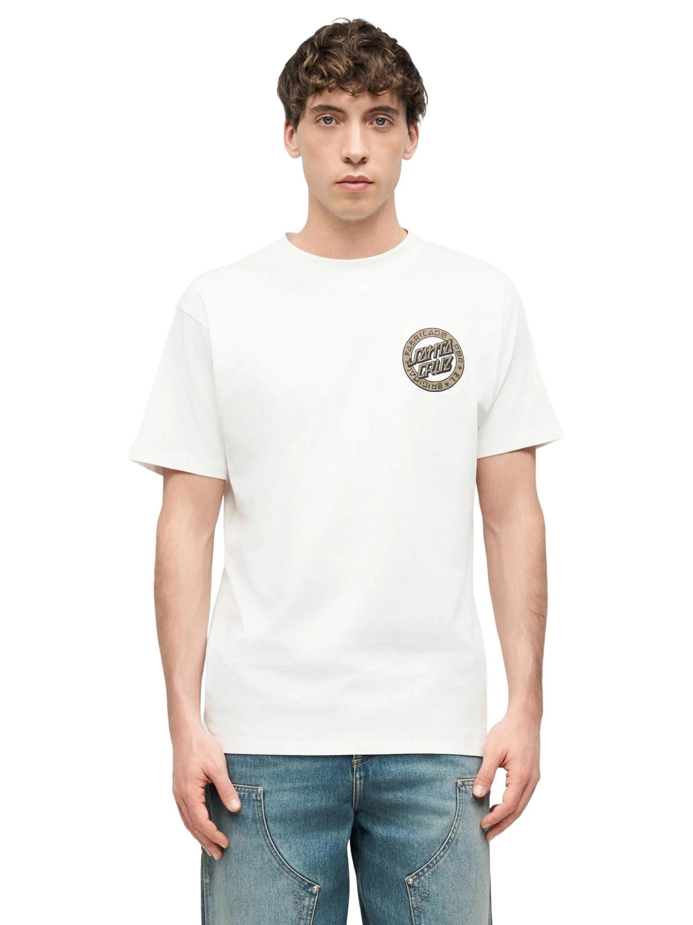 Santa Cruz - Camisa 'Camiseta santa cruz blanca loco dot tee' em branco: frente