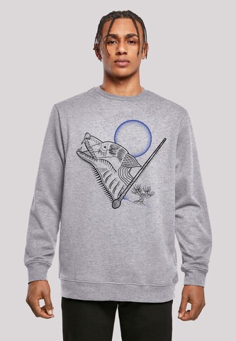 F4NT4STIC Sweatshirt 'Harry Potter Werewolf' in Grijs: voorkant