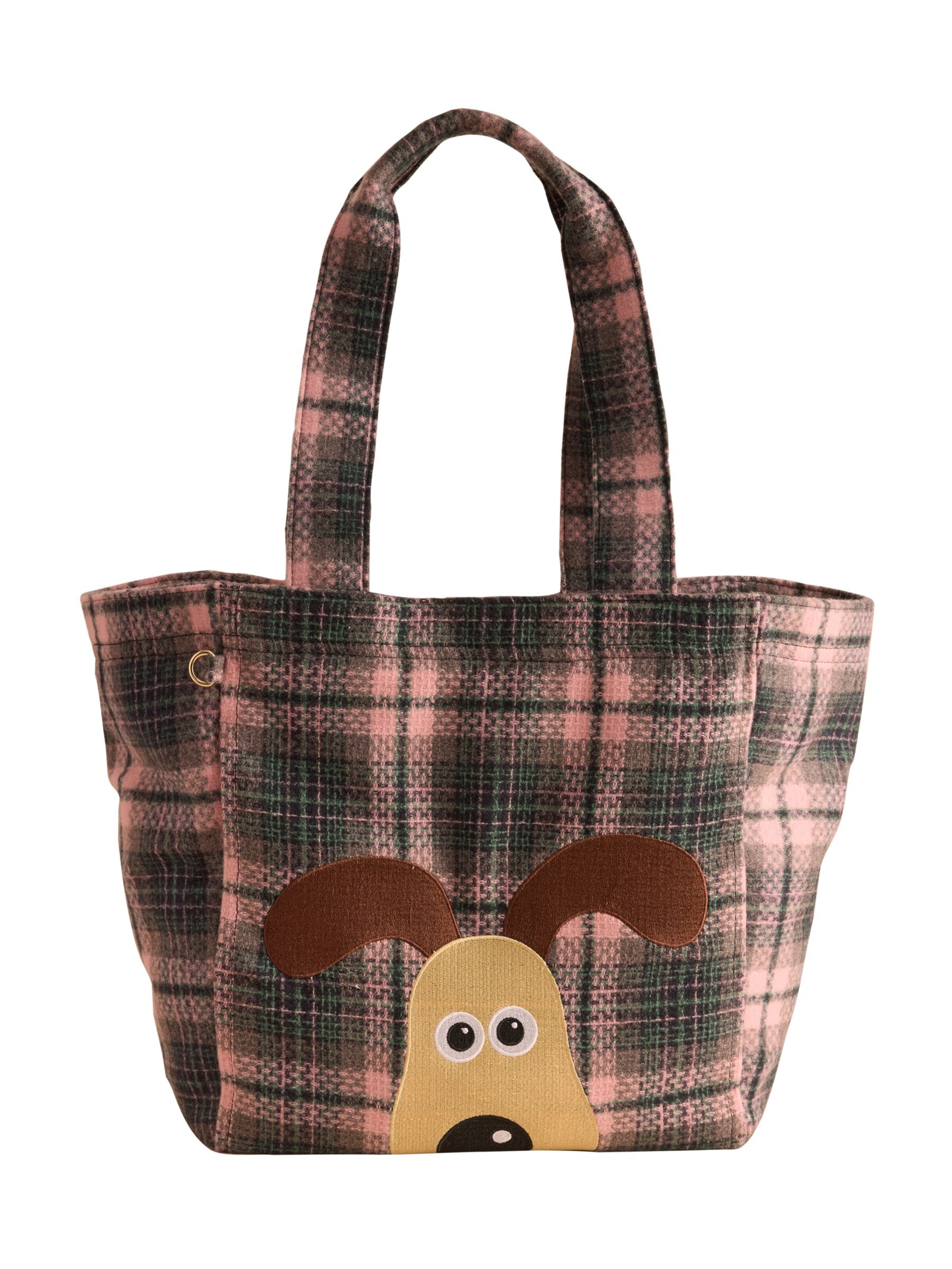 Shopper 'Wallace + Gromit' di Cath Kidston in rosa: frontale