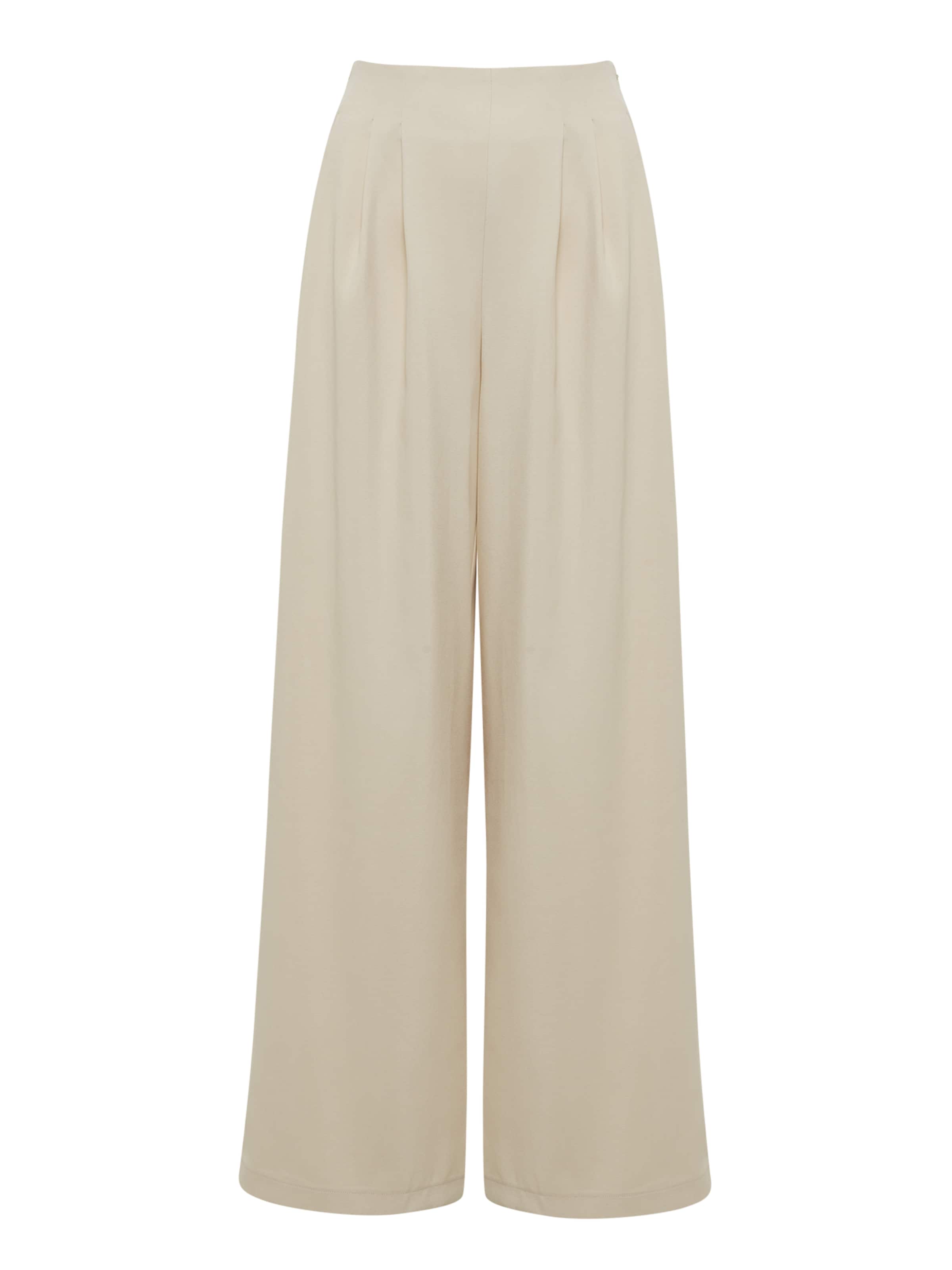 bézs Willa Élére vasalt nadrágok 'NIKO', Termék nézet