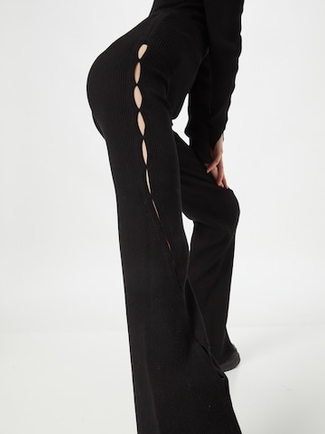 WEEKDAY Flared Trousers in Black