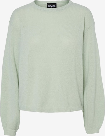 Pullover 'PCIda' di PIECES in verde: frontale