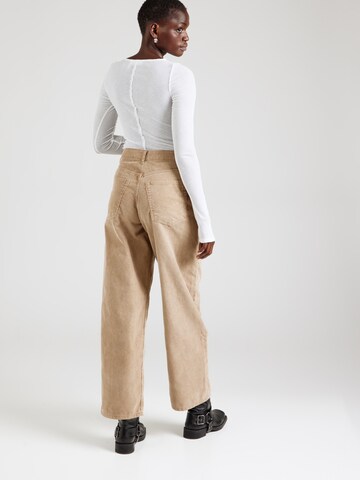 WEEKDAY Loose fit Pants 'Astro' in Beige