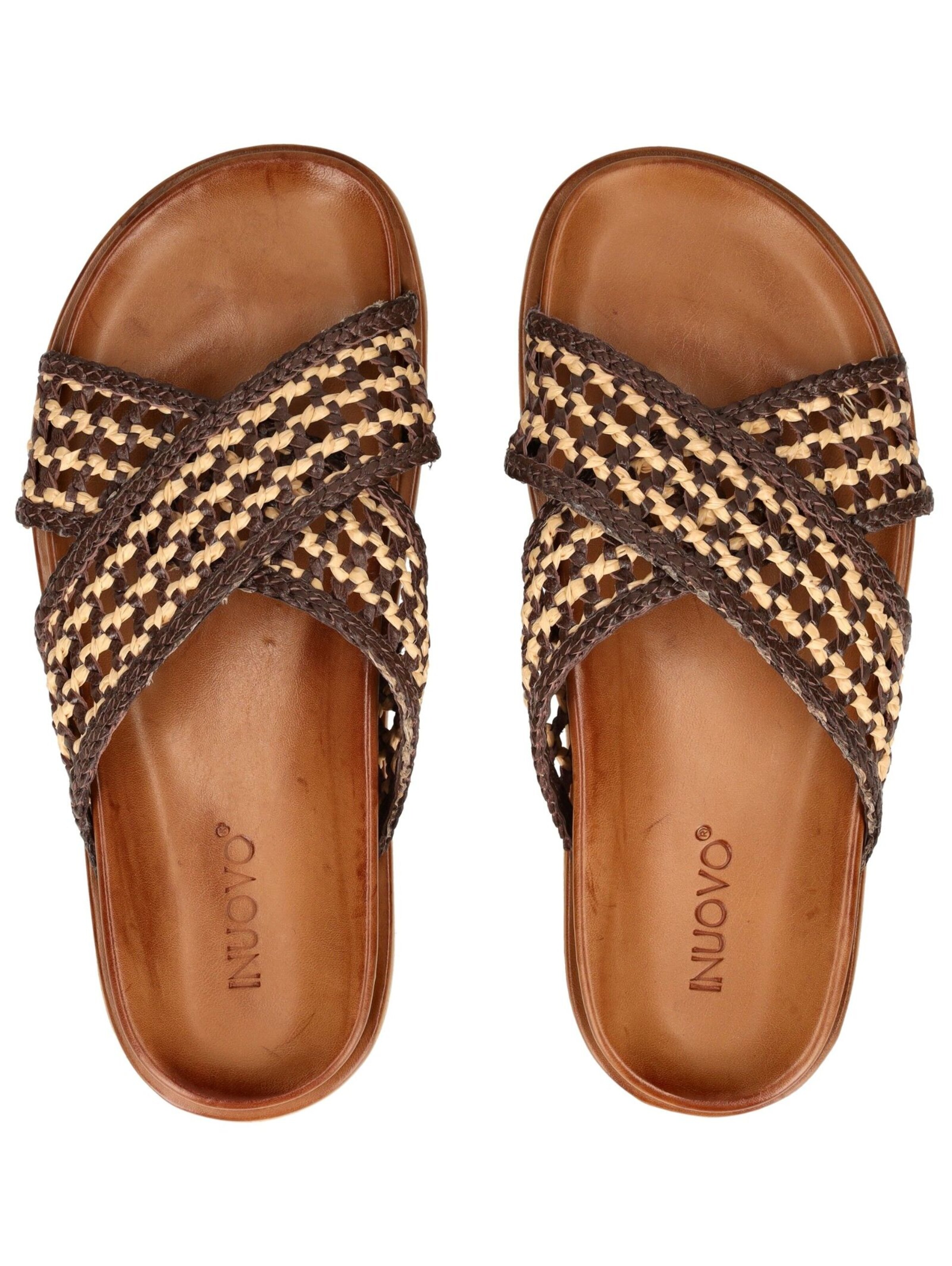 INUOVO Pantolette in Braun