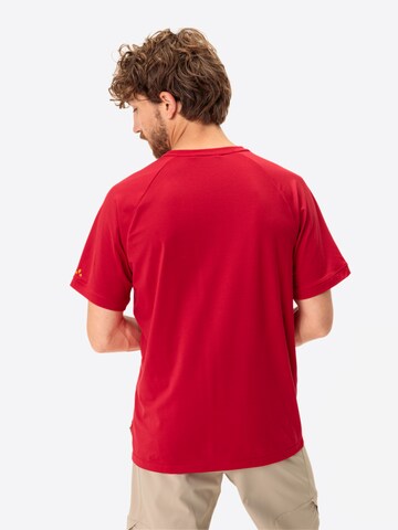 VAUDE Functioneel shirt 'Gleann II' in Rood
