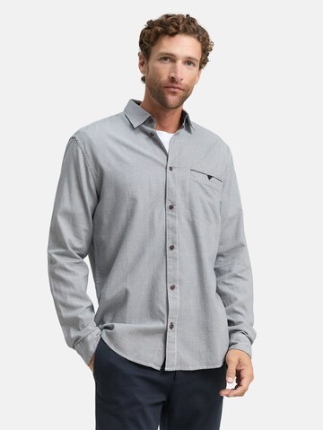 TOM TAILOR Regular fit Button Up Shirt in Blue: front