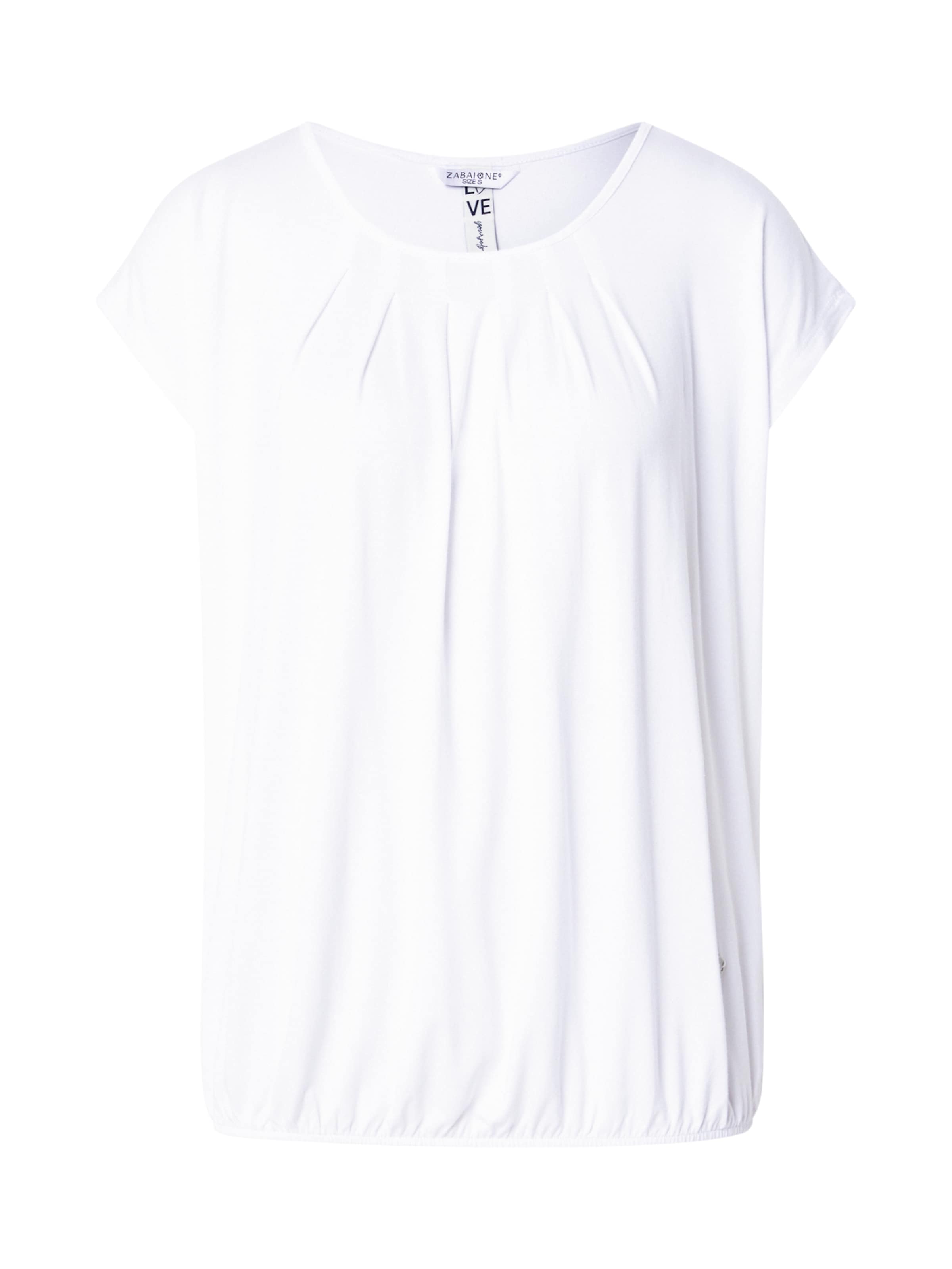 ZABAIONE Футболка 'Mi44nou' в Белый: спереди