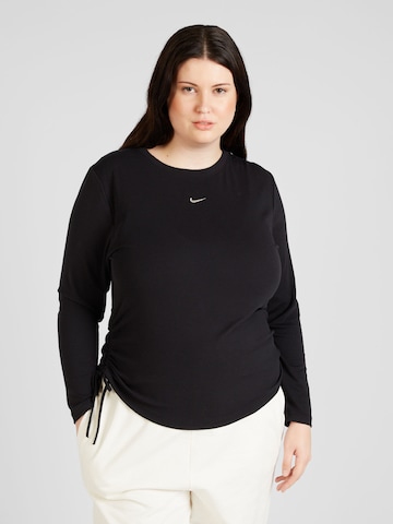 Nike Sportswear Функциональная футболка 'ESSENTIAL' в Черный: спереди