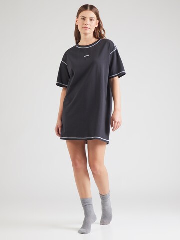 Camicia da notte 'NITE_NIGHTY' di HUGO in nero: frontale