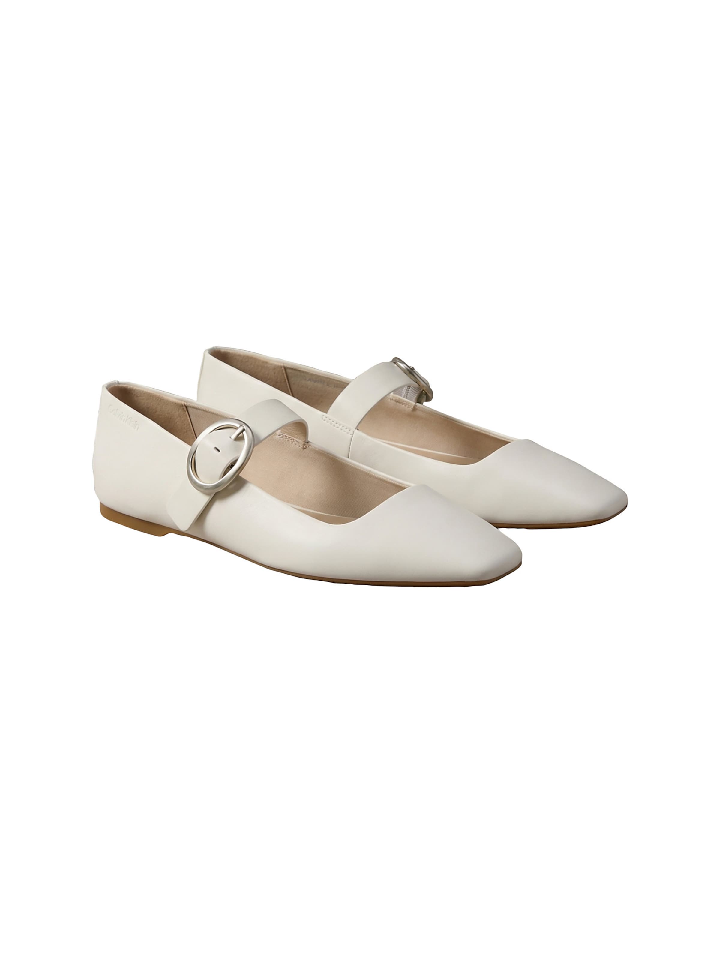 Calvin Klein Regular Strap ballerina in White
