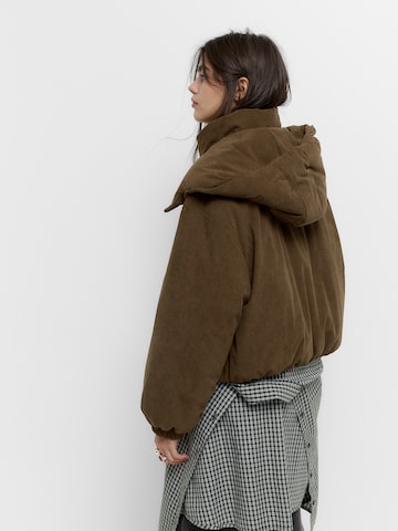 Pull&Bear Winter jacket 'PACIFIC' in Brown