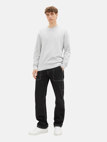 TOM TAILOR DENIM Pullover in Grau