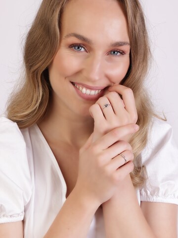 Lucardi Ring in Silver: front