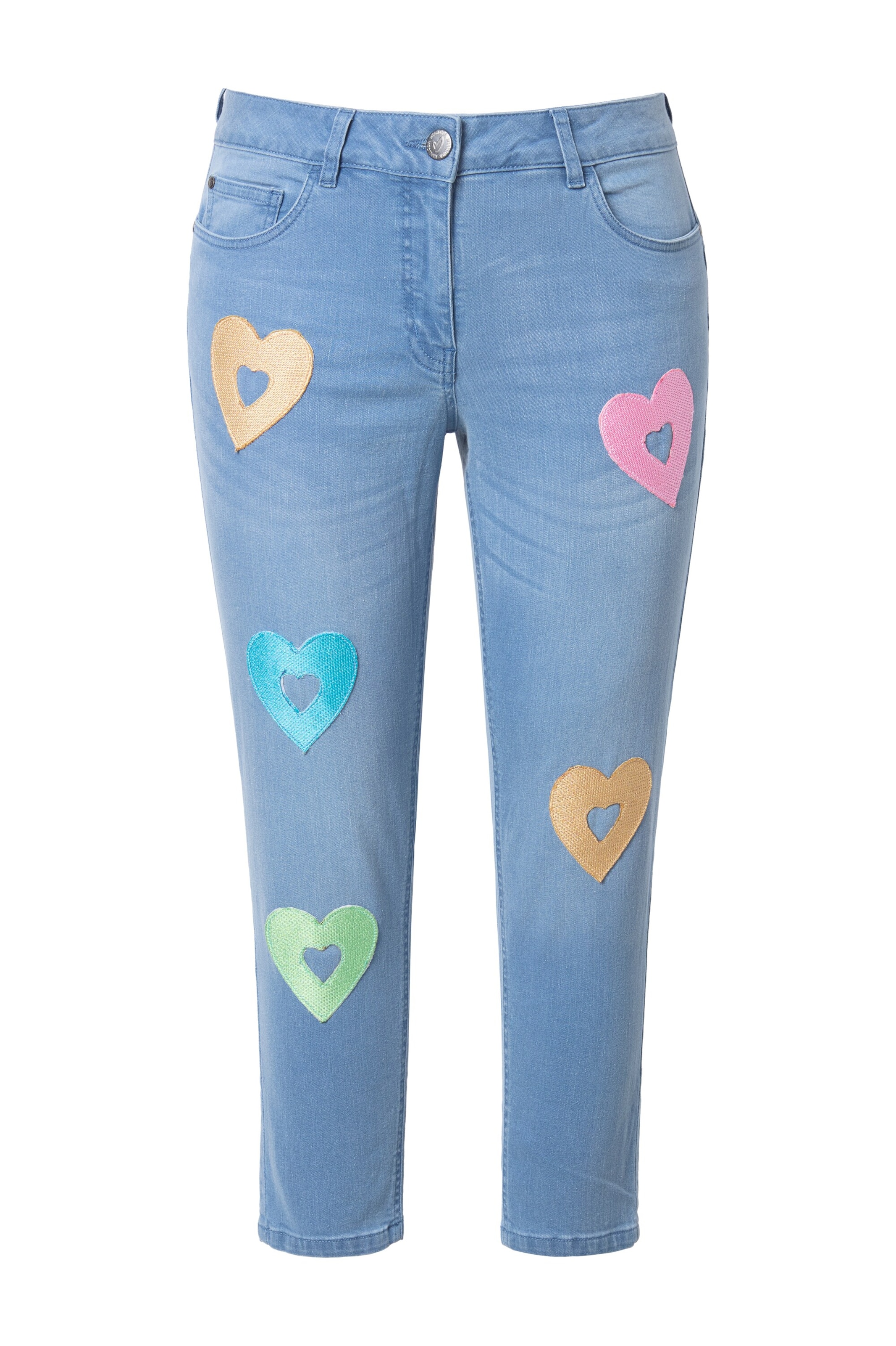 MIAMODA Skinny Jeans in Blauw: voorkant
