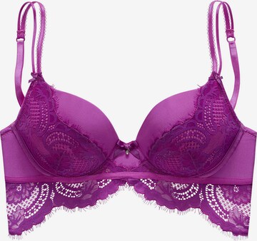 LASCANA Push-up BH in Lila: voorkant