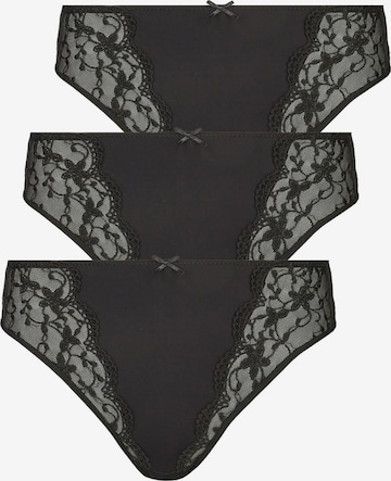 Nina von C. Panty 'Silver Edition' in Schwarz: Vorderseite