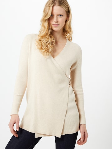 OBJECT Gebreid vest 'Fae' in Beige: voorkant