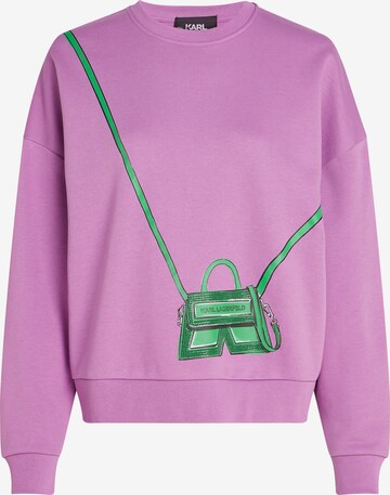 Karl Lagerfeld Sweatshirt 'IKON' i lilla: forside