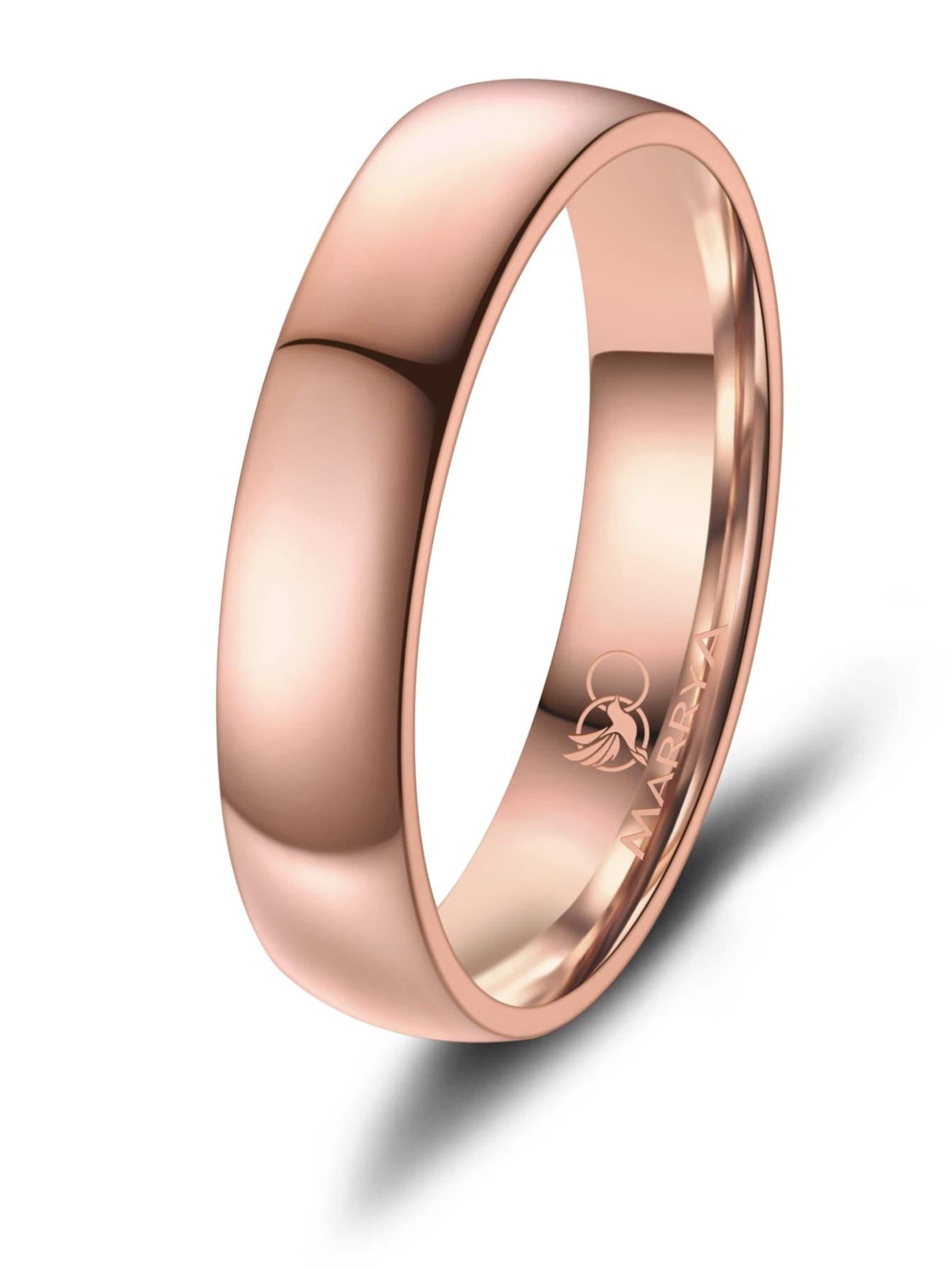MARRYA Ring 'MARRYA TI-32 Ehering aus Titan' in Pink
