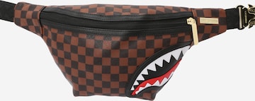 Sprayground - Riñonera 'SAWTOOTH SHARKS IN PARIS SAVVY' en marrón: frente