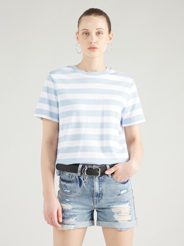 T-shirt 'Essential' SELECTED FEMME en bleu : devant