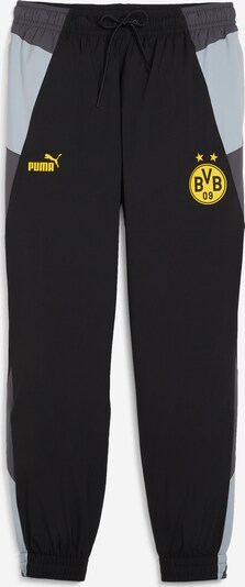 PUMA Sporta bikses 'BVB', krāsa - dzeltens / pelēks / tumši pelēks / melns, Preces skats