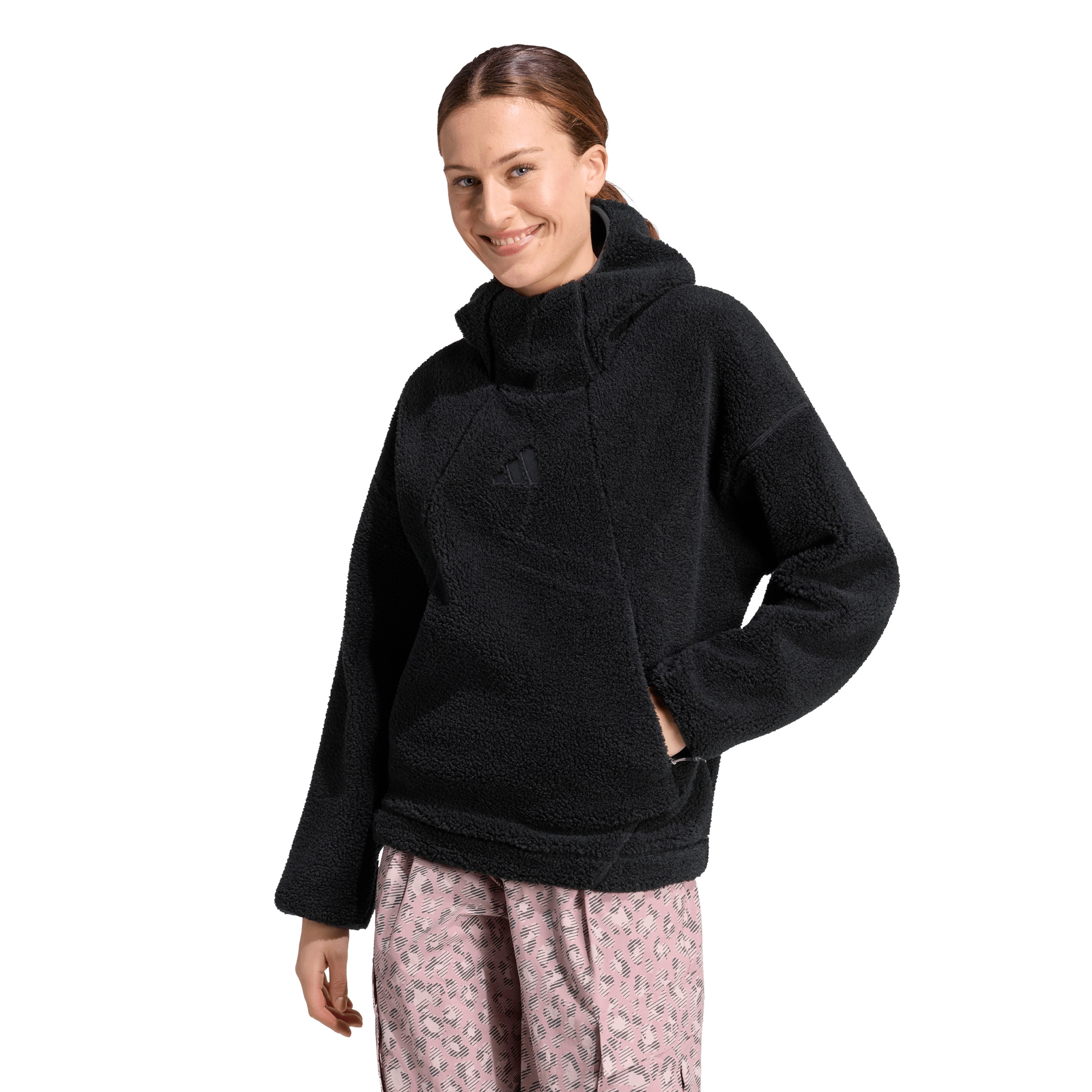 ADIDAS TERREX Sports sweater 'XPL PILE' in Black: front