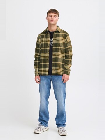 !Solid Regular fit Button Up Shirt 'Nab' in Green