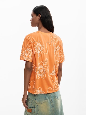 Tricou de la Desigual pe portocaliu