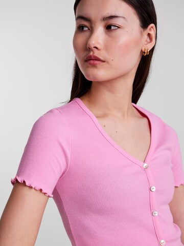 PIECES Knit Cardigan 'AMUDI' in Pink