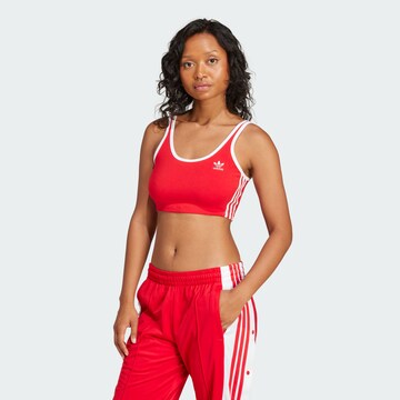 Haut 'Adicolor' ADIDAS ORIGINALS en rouge : devant