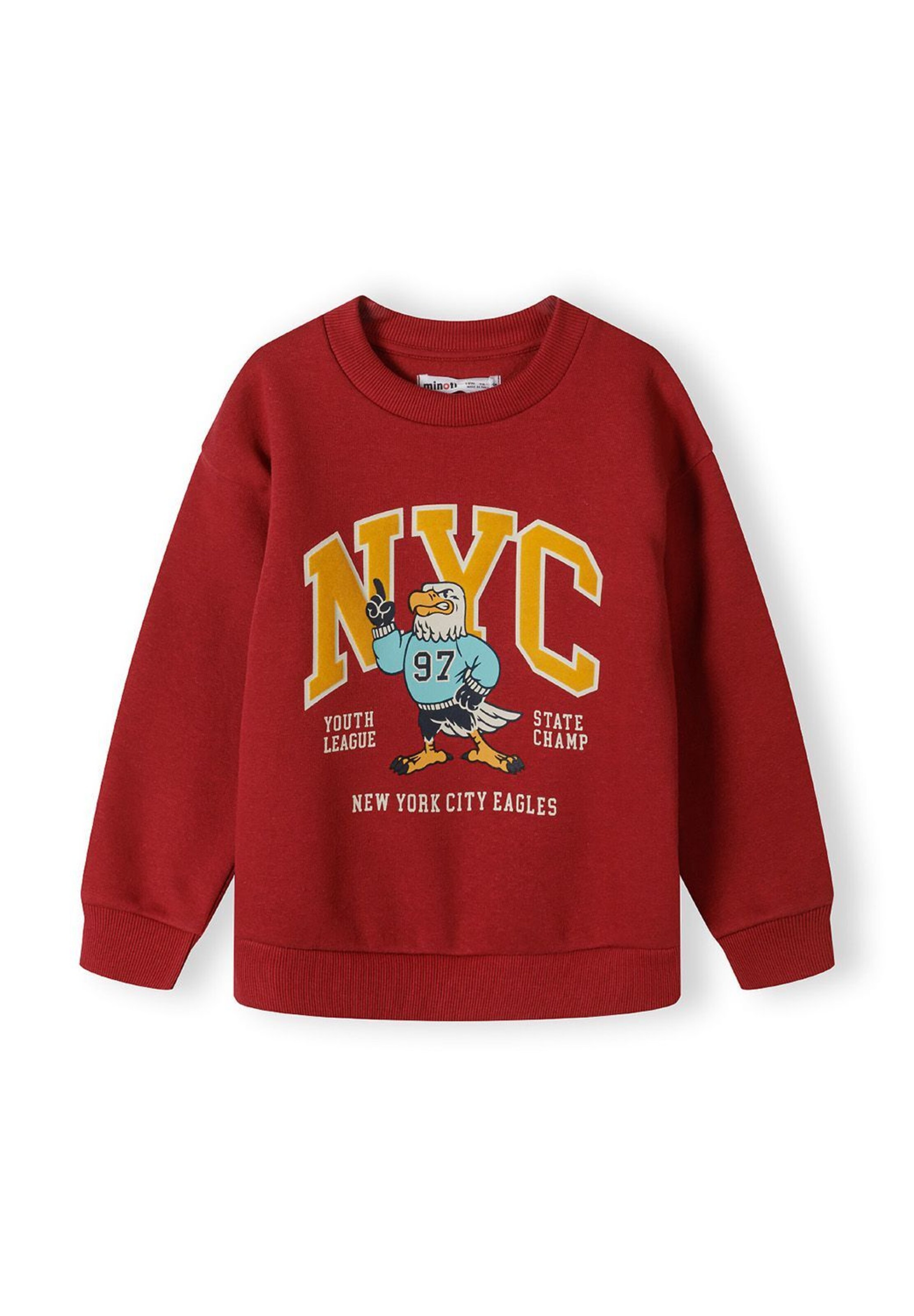 MINOTI Μπλούζα φούτερ σε κόκκινο: μπροστά