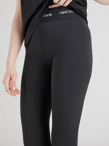 new balance Skinny Športne hlače 'Sleek 25' | črna barva