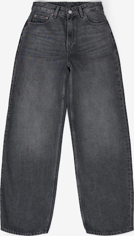 Dr. Denim Jeans 'Donna High Relaxed' in Grau: Vorderseite