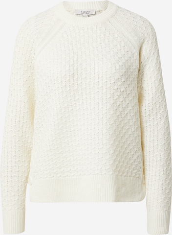 b.young Пуловер 'TINKA' в бяло: отпред