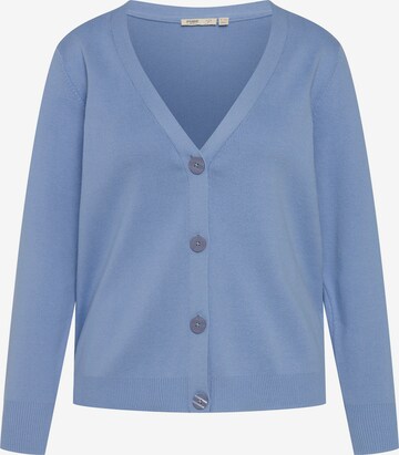 Ulla Popken Knit Cardigan in Blue: front