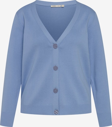 Cardigan Ulla Popken en bleu : devant