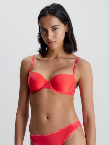 Calvin Klein Underwear Balconette Bra 'Flirty' in Red: front